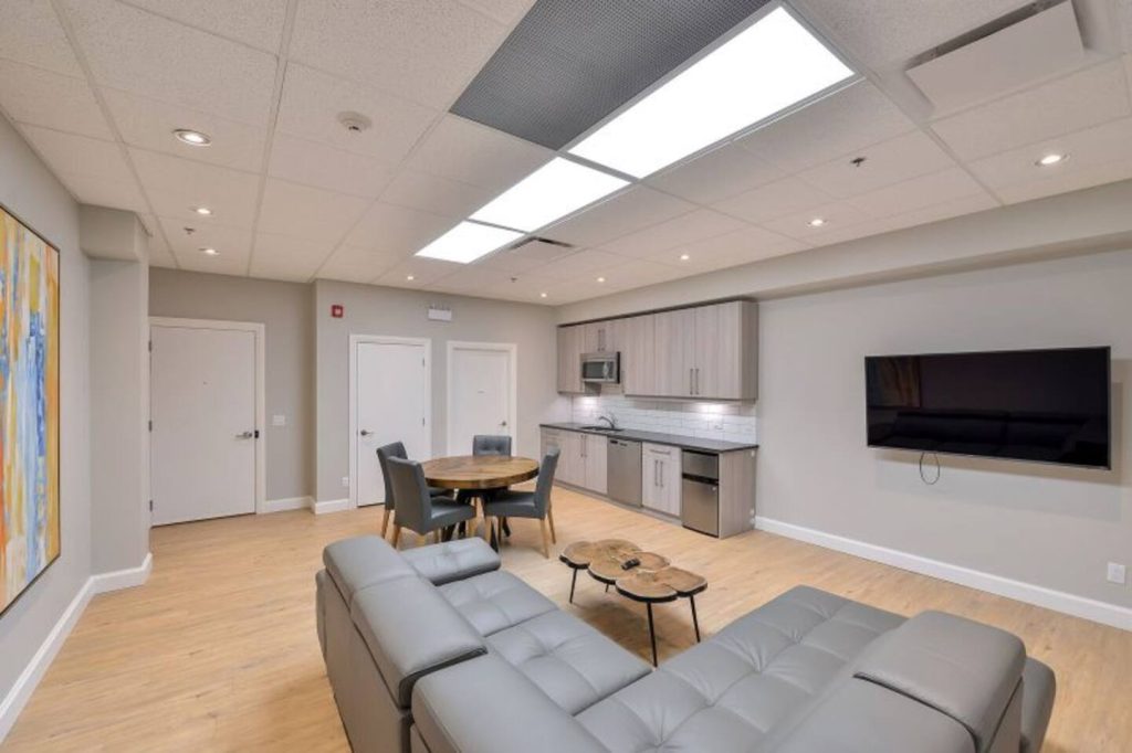 Amenities Room, available for residents and guests of the Abacus Building.