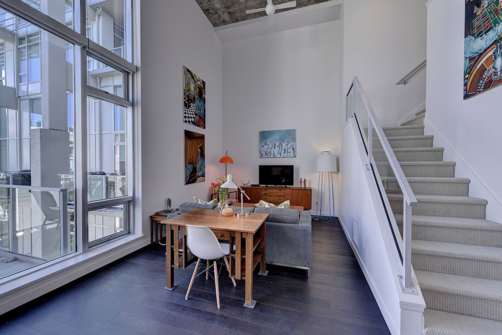 Living Room with dedicated desk - office space