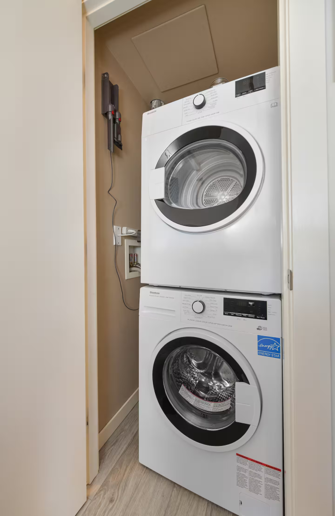 Upgraded Bosch Washer / Dryer in suite